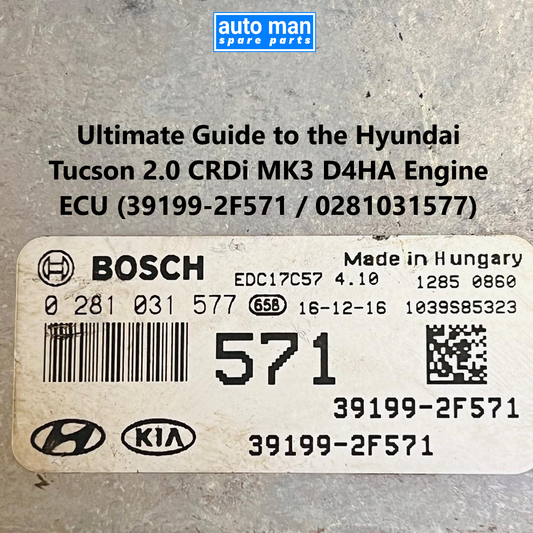 Ultimate Guide to the Hyundai Tucson 2.0 CRDi MK3 D4HA Engine ECU (39199-2F571 / 0281031577), automan spare parts