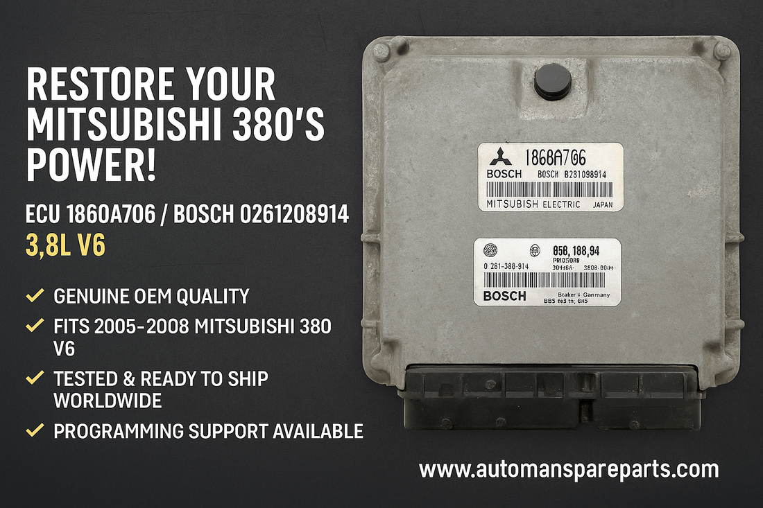 The Only Guide You Need for Mitsubishi 380 ECU 1860A706 Replacement & Programming , automan spare parts, www.automanspareparts.com