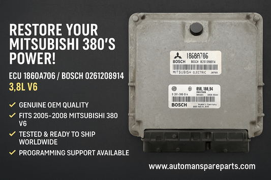 The Only Guide You Need for Mitsubishi 380 ECU 1860A706 Replacement & Programming , automan spare parts, www.automanspareparts.com