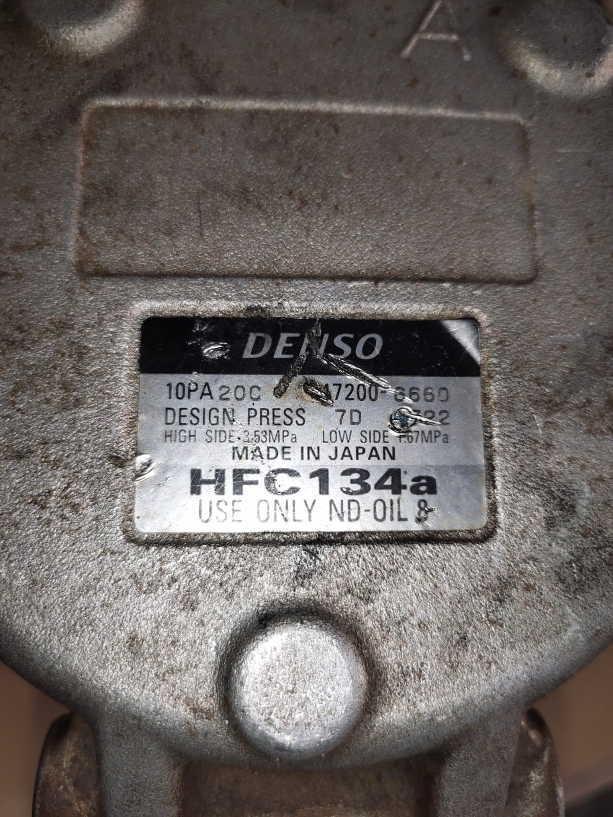 10PA20C AC compressor 447200-6660 for Toyota Land Cruiser FZJ80 and FZJ100 series