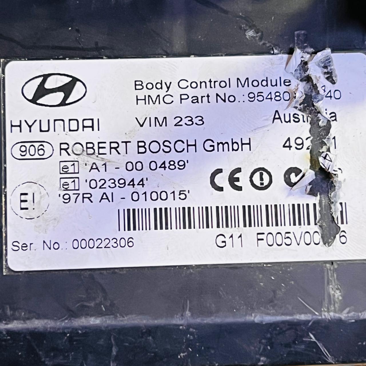 954802C440 / F005V00476 / 95480 2C440 / 95410-2CXXX Hyundai Coupe 2007–2009 BCM Fuse Box, automan spare parts