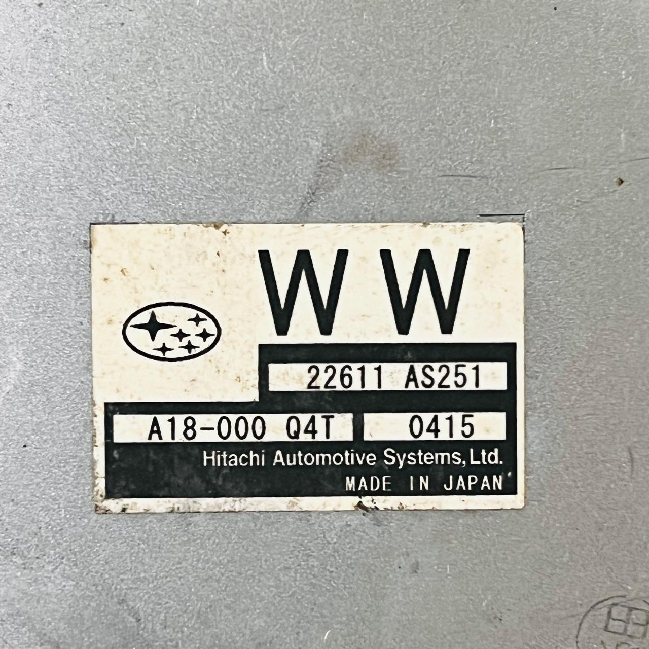 22611AS251 Subaru Impreza ECU Engine Control Unit G3 A18000