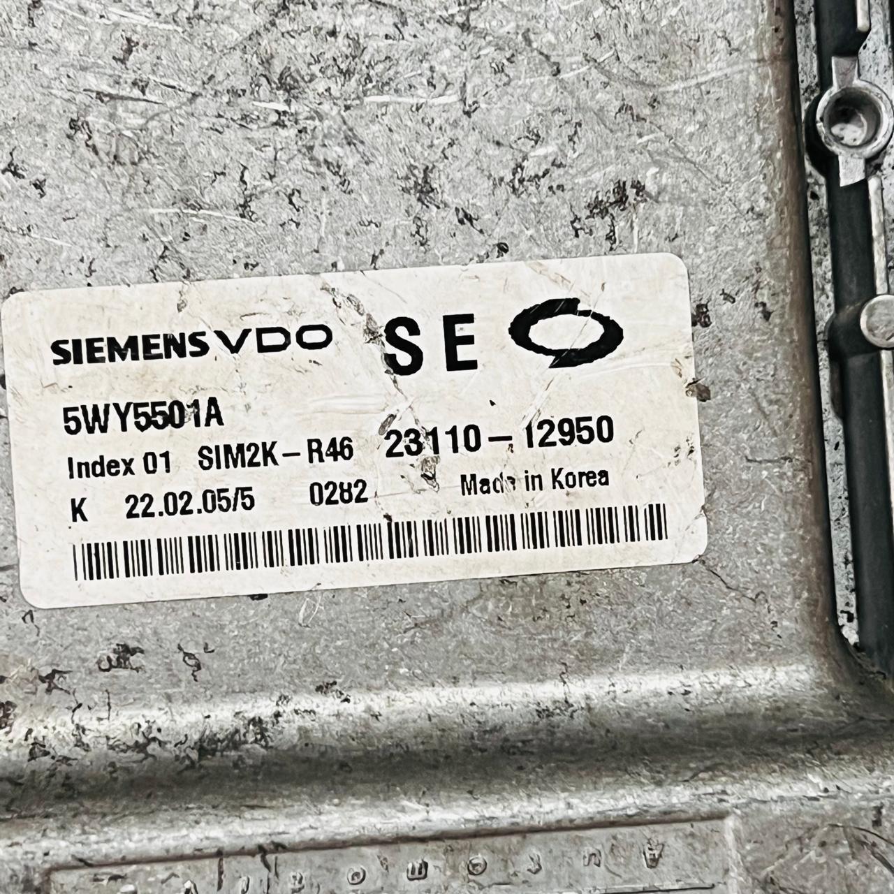 وحدة التحكم في المحرك ECU رينو سامسونج سافران 2005 2311012950 5wy5501a
