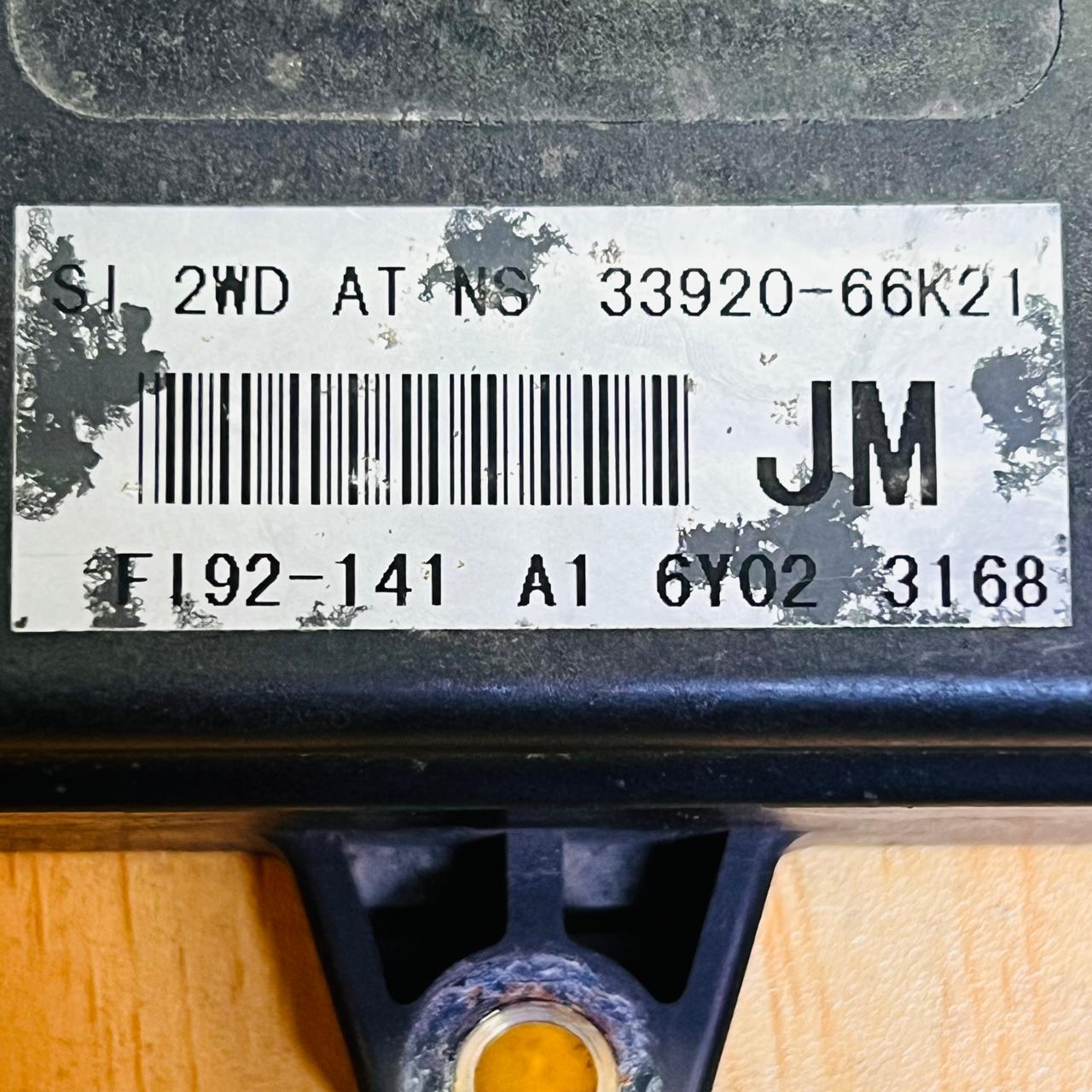 33920-66K21 / 33920-66K22 / F192-141 / 3392066K21 / 3392066K22 / F192141 Engine Control Unit (ECU) Suzuki Cervo K6A, automan spare parts