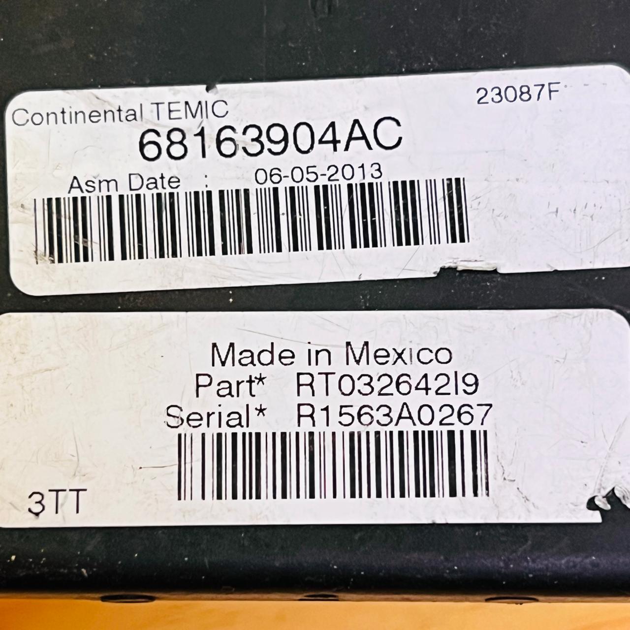 RT032642I9 / RT03264219 / 68163904AC Dodge Fuse Box Relay OEM, automan spare parts
