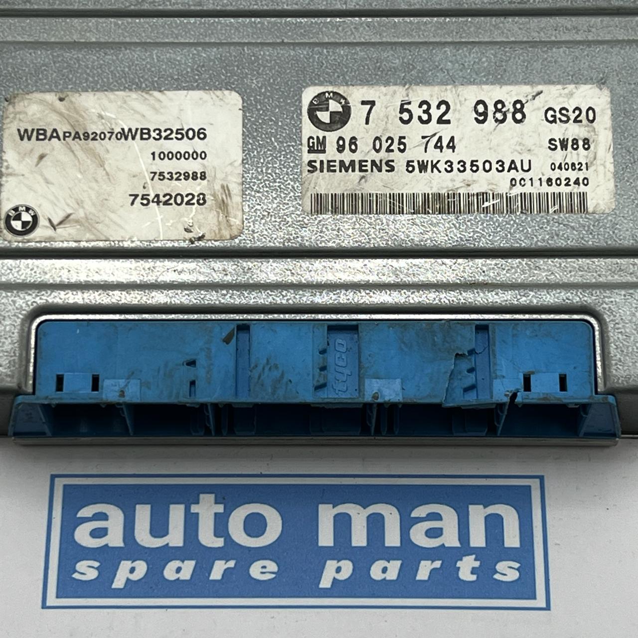 وحدة التحكم في ناقل الحركة TCU لسيارة BMW X3 موديل 2004 رقم 7532988 OEM DK908328 96025744 5WK33503AU