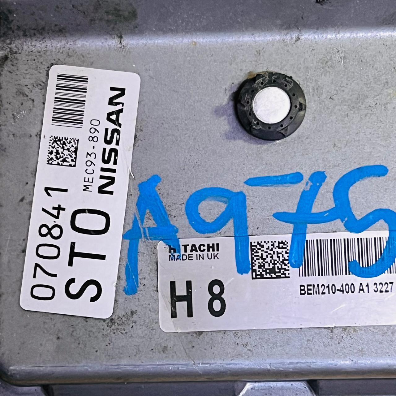 MEC93-890 / BEM210-400 / H8 / STO / MEC93890 / BEM210400 OEM 2007–2014 Nissan Dualis Engine ECU Genuine, automan spare parts