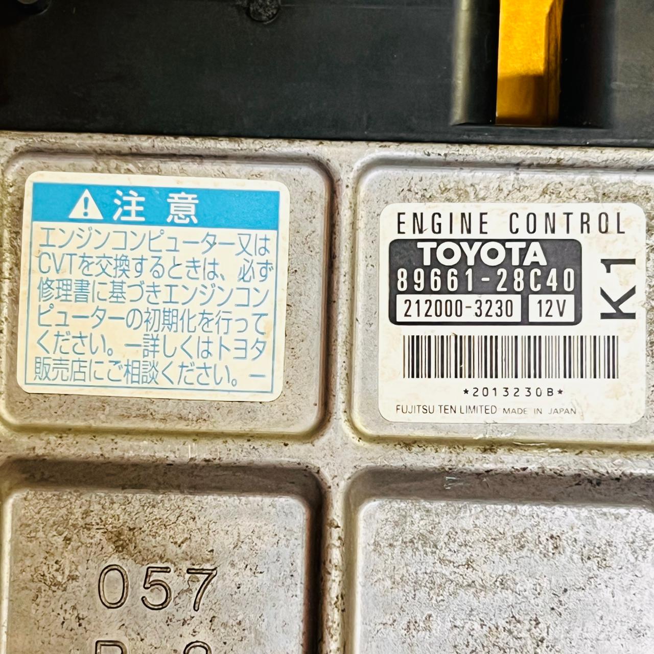 89661-28C40 / 212000-3230 ECU Engine Control Unit for Toyota Noah Voxy R70 2007–2016, automan spare parts