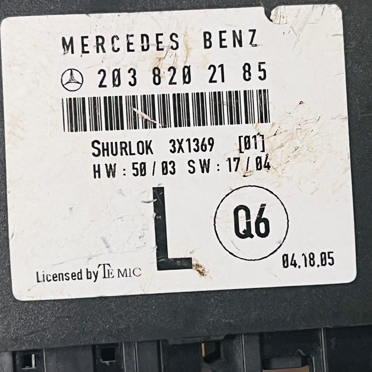 Mercedes-Benz W203 C-Class Door Control Module - Rear Left Driver 2038202185