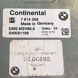 7614359 / 5WK91156 / MSV80 Engine Control Unit (ECU) BMW 328xi 2007-2013, automan spare parts