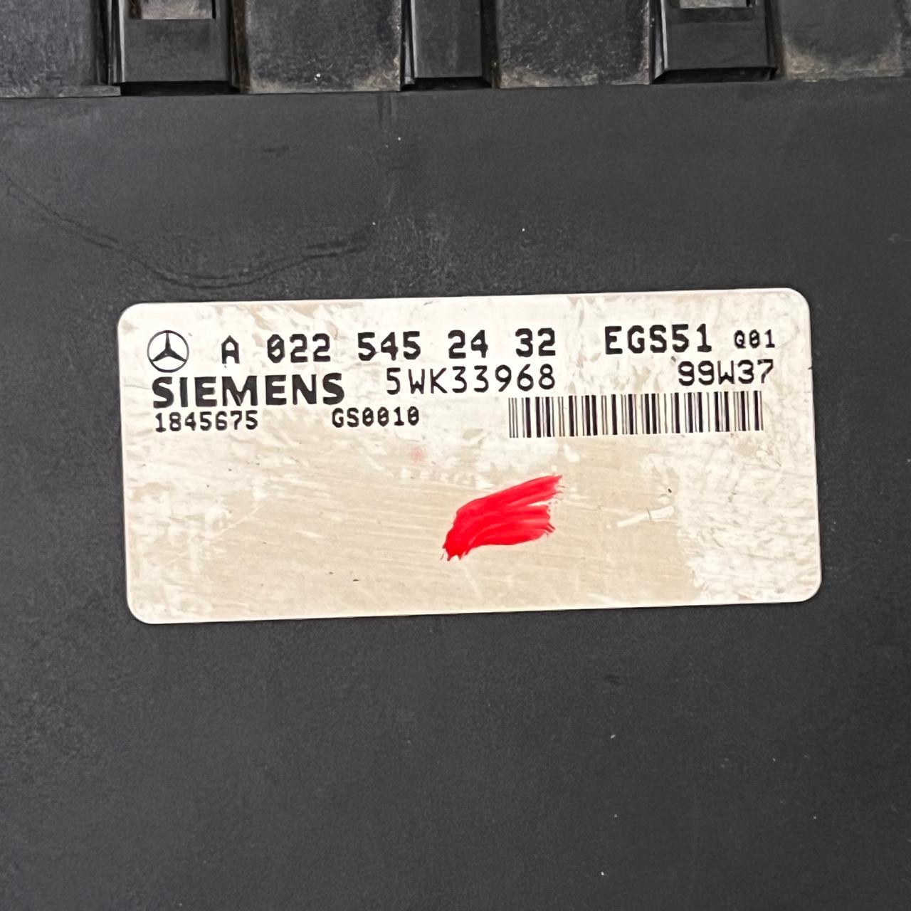 Mercedes-Benz C W204 Gearbox control module TCU A0225452432 5WK33968