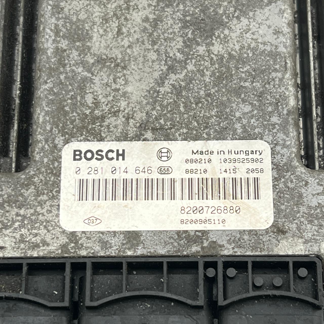 وحدة التحكم في محرك FR244 RENAULT ECU 8200726880 0281014646
