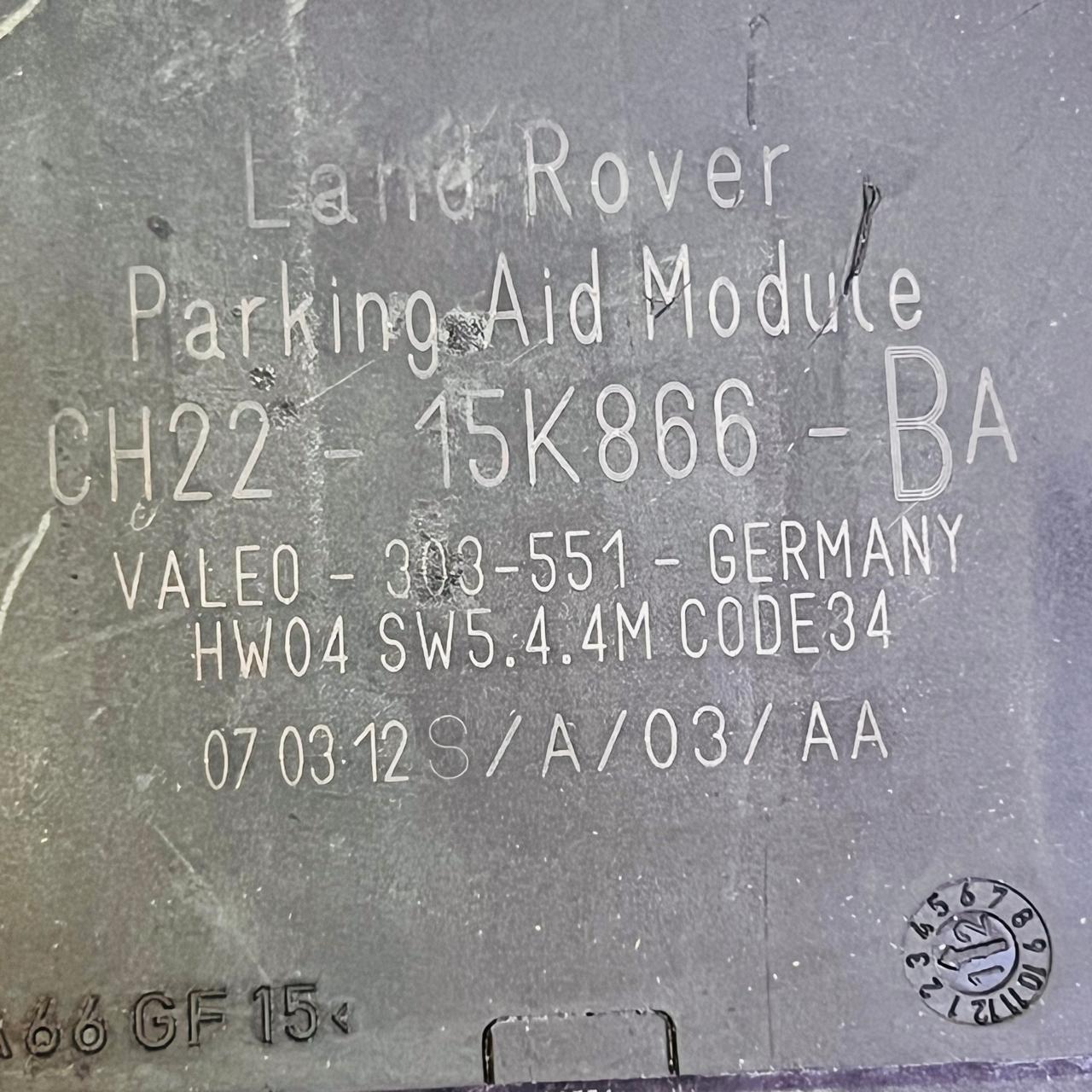 CH22-15K866-BA 2010–2013 Range Rover Sport Parking Aid Module 303551, 15K866 OEM, automanspareparts