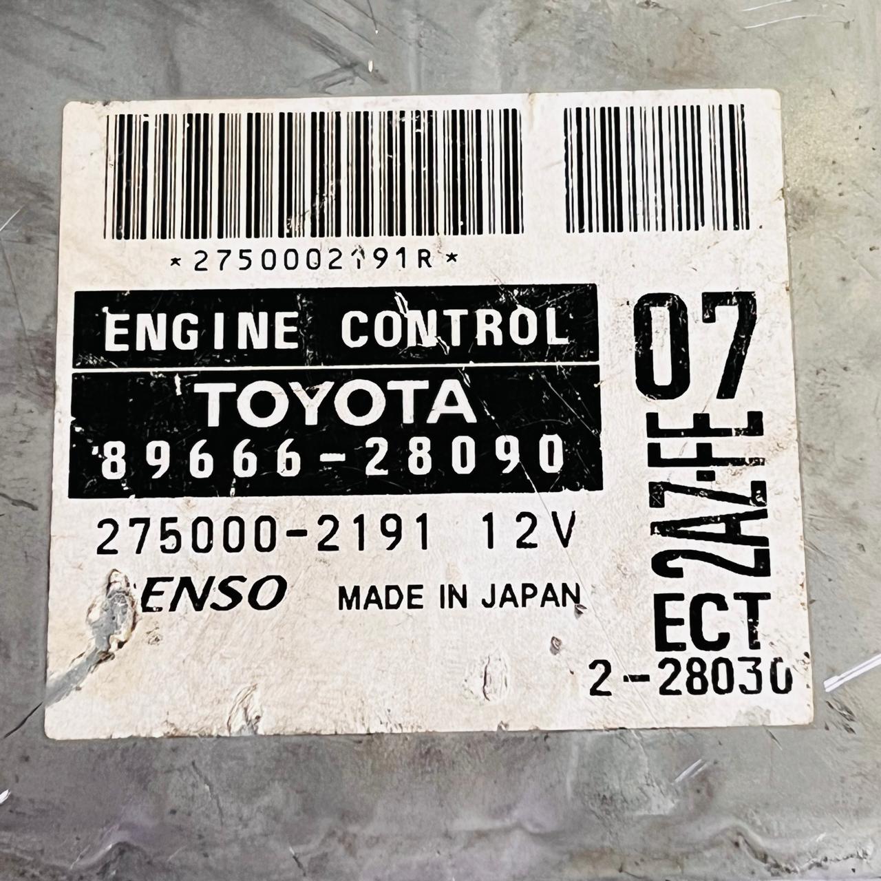 89666-28090 / 275000-2191 / 8966628090 / 2750002191 / 2AZ-FE Toyota Estima 2.4 VVTi ECU Engine Control Unit, automan spare parts