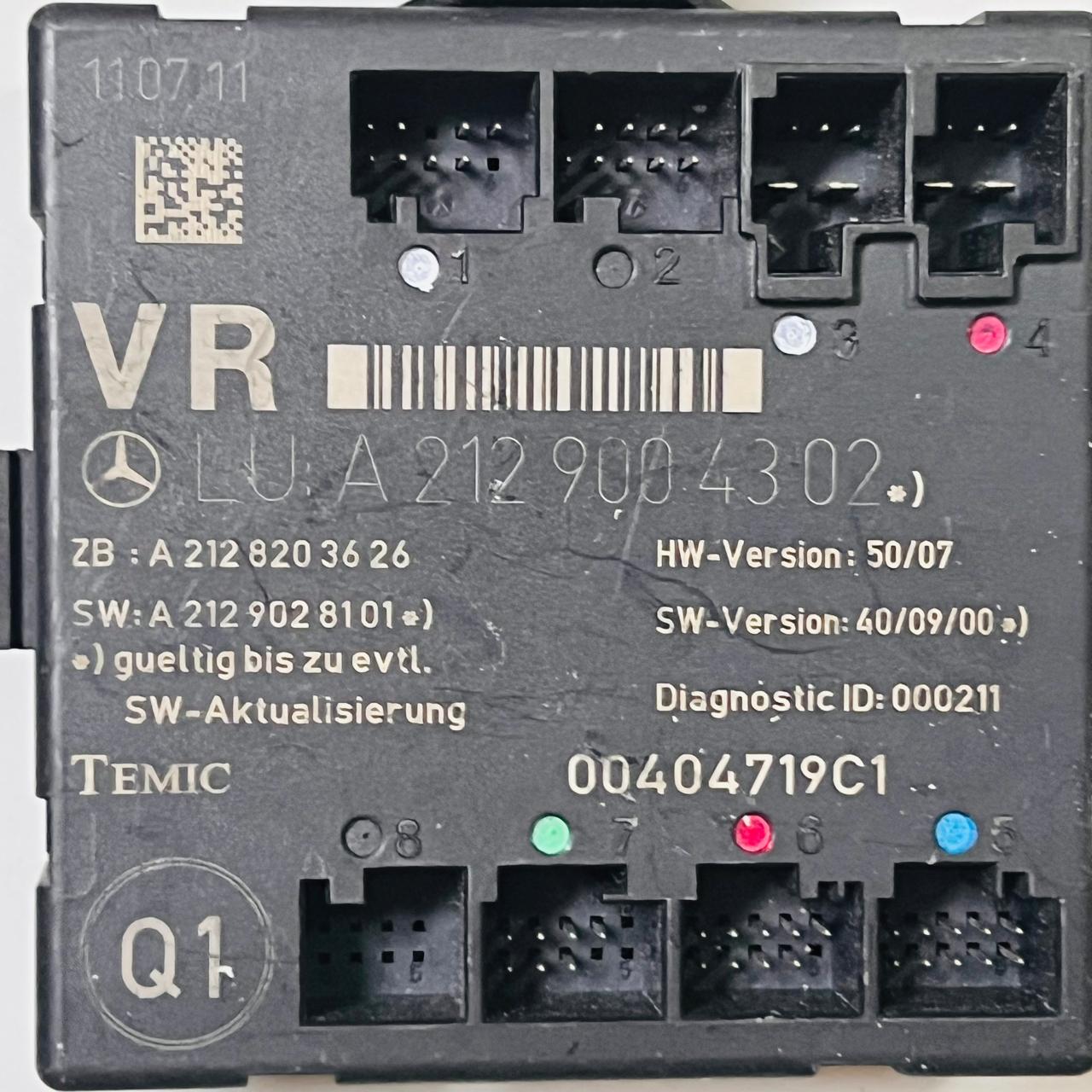 Mercedes-Benz C W204 Comfort convenience module A2129004302