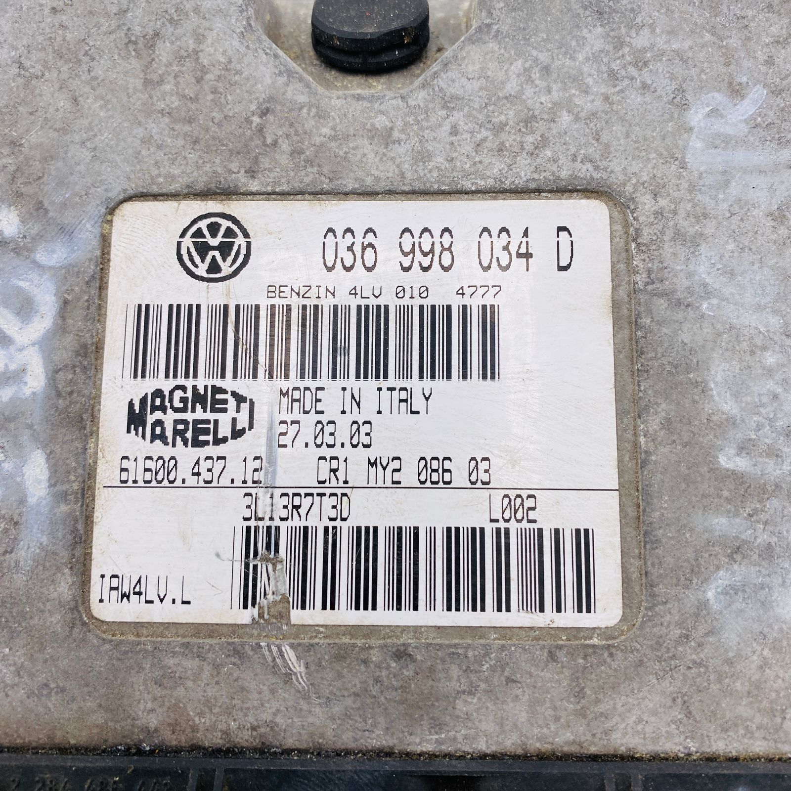036998034D VW Polo 3 6N (النوع: 6N/6K)/ وحدة التحكم في محرك Vento