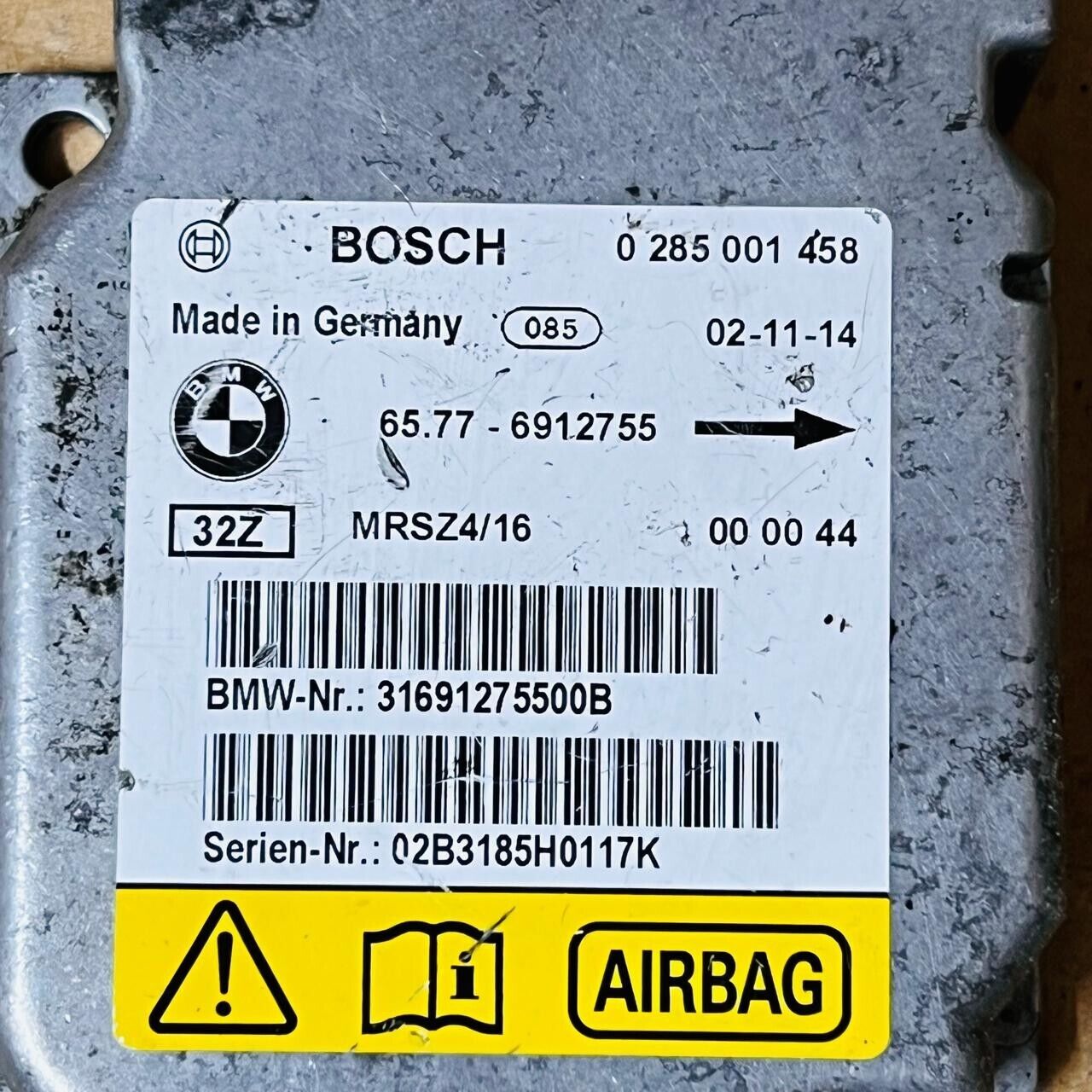 01-06 BMW M3 X6 320i 330i Airbug Control Module ACM - 65.77-6912755/31691275200B