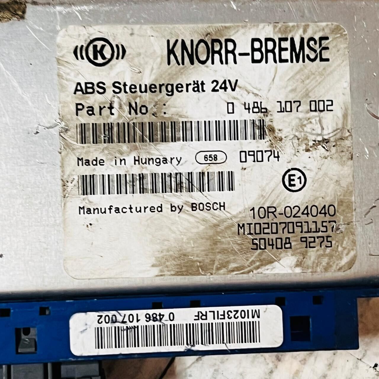 Knorr Bremse ABS Control Unit 0486107002 10R024040 504089275