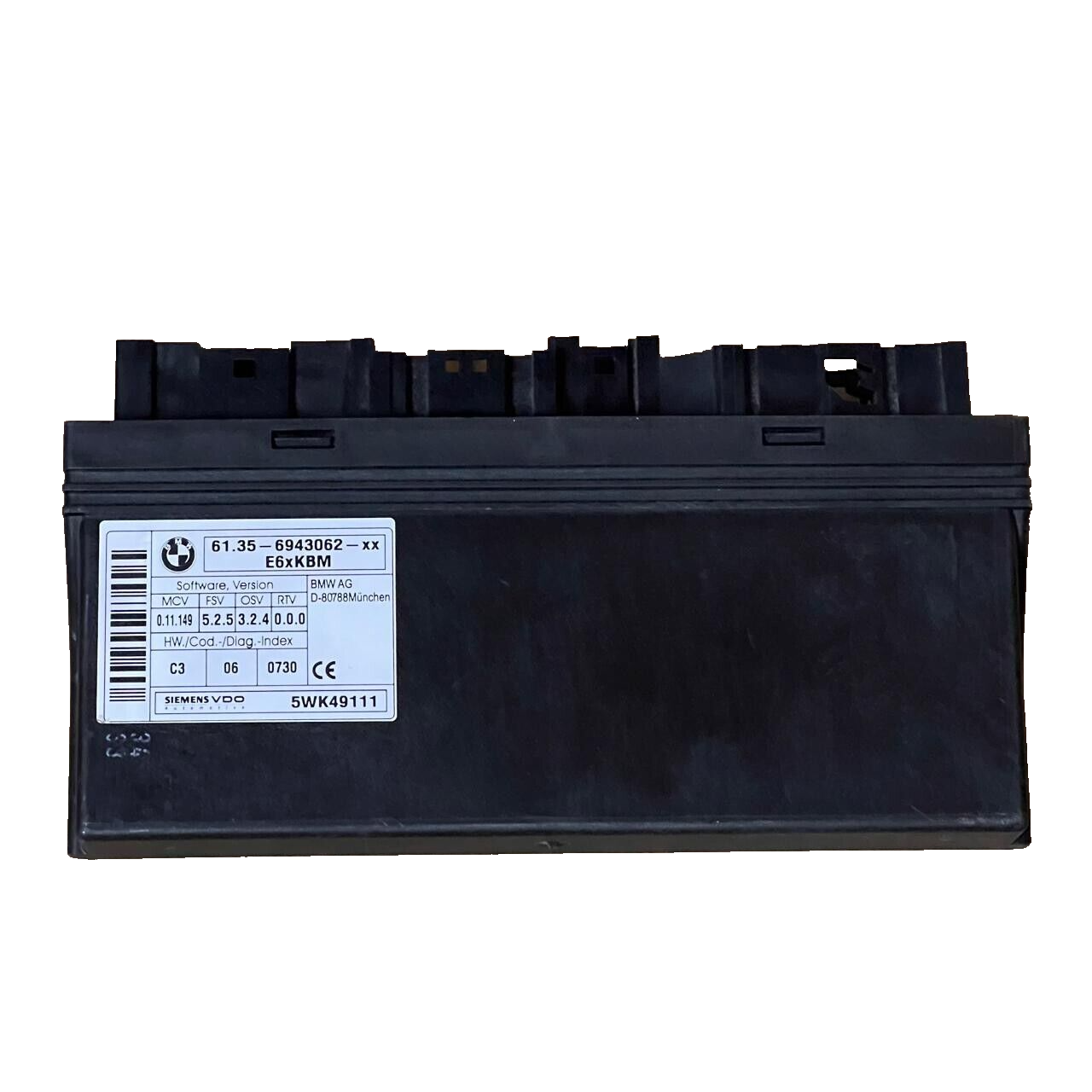 BMW 5 6 series E60 E63 E64 Gateway Body Control Unit BCM - 6943062 / 5WK49111