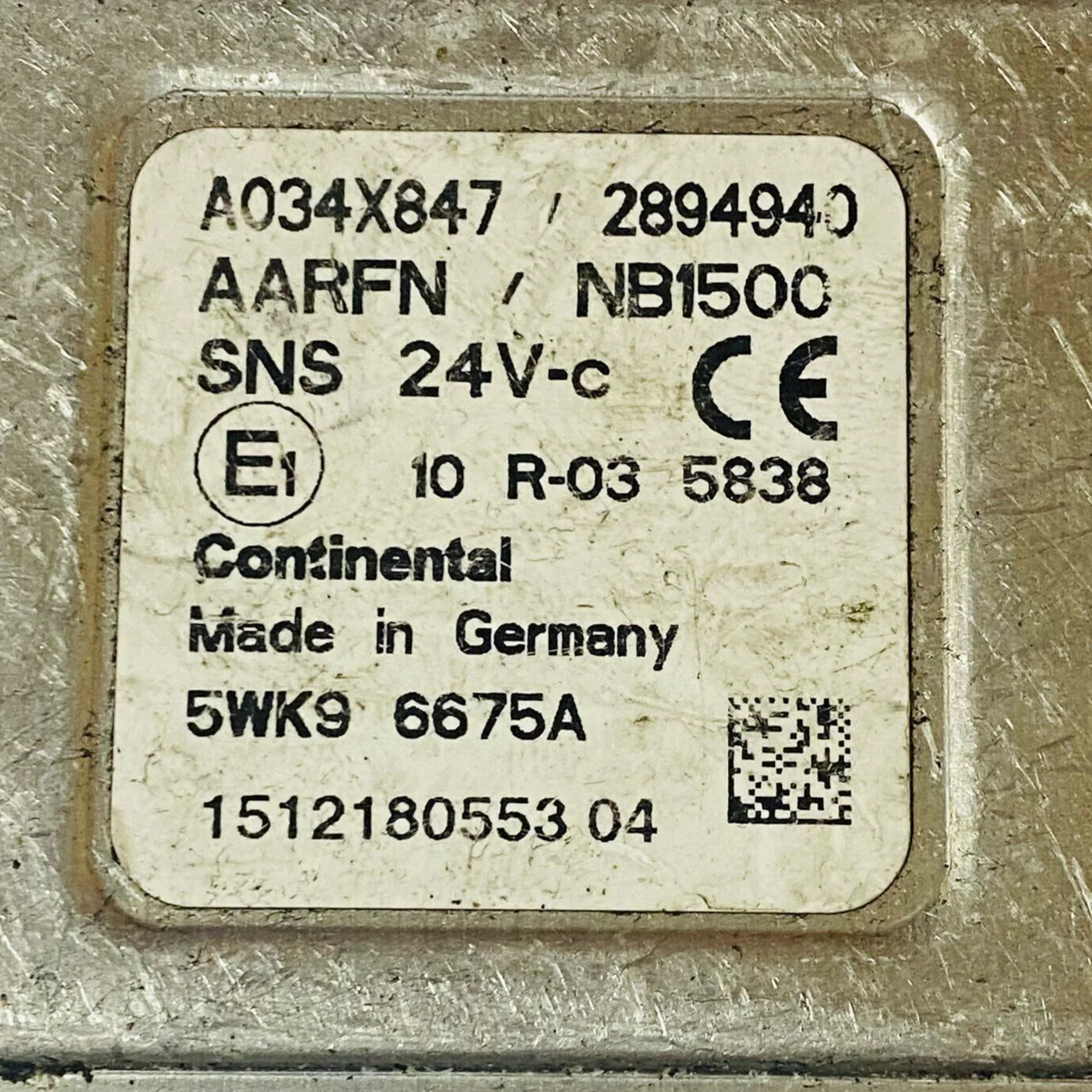Cummins NOx Sensor Control Module  A034X847  2894940  5WK96675A