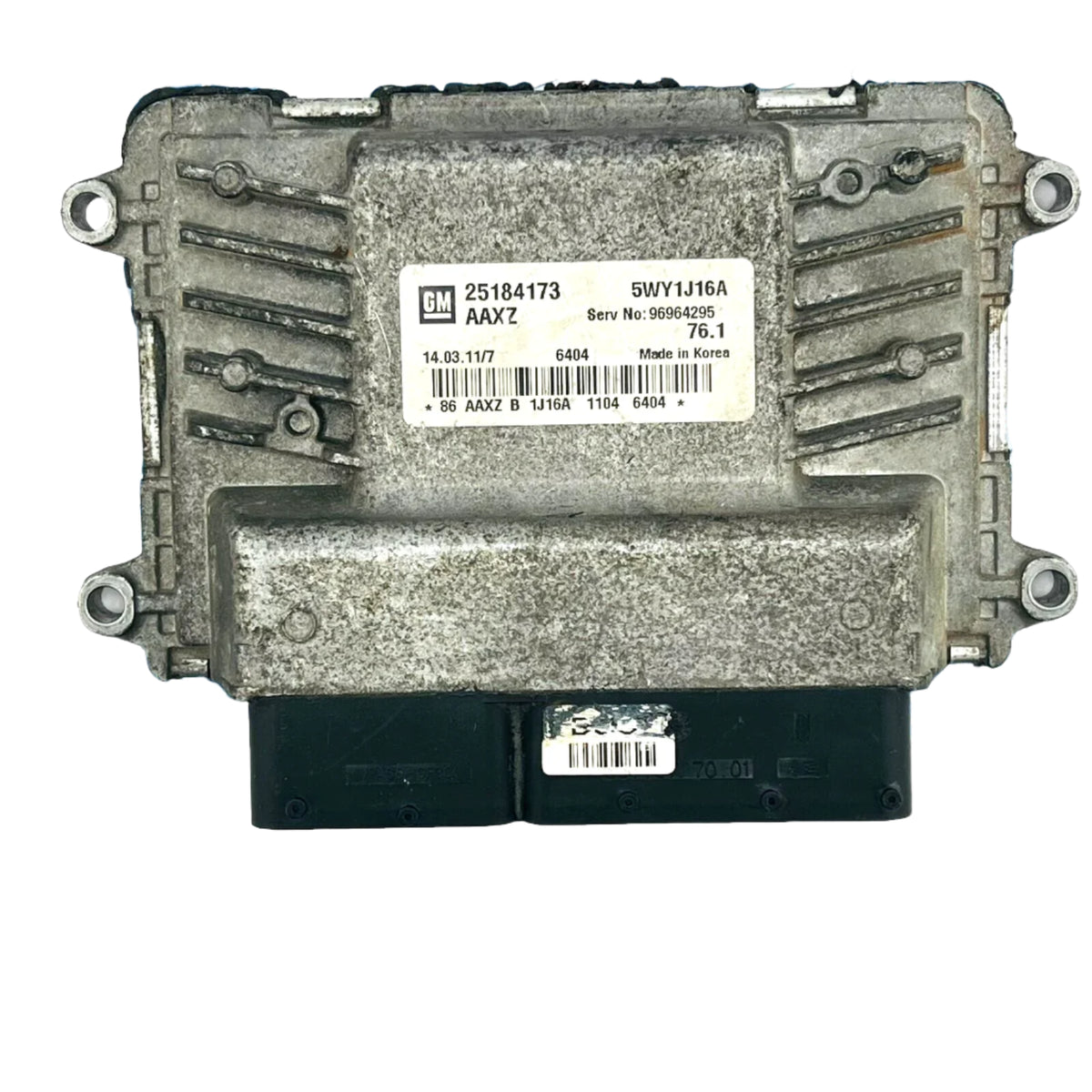 2009-2011 هولدن كروز شيفروليه ECU ECM PCM محرك الكمبيوتر 25184173 5WY1J16A 
