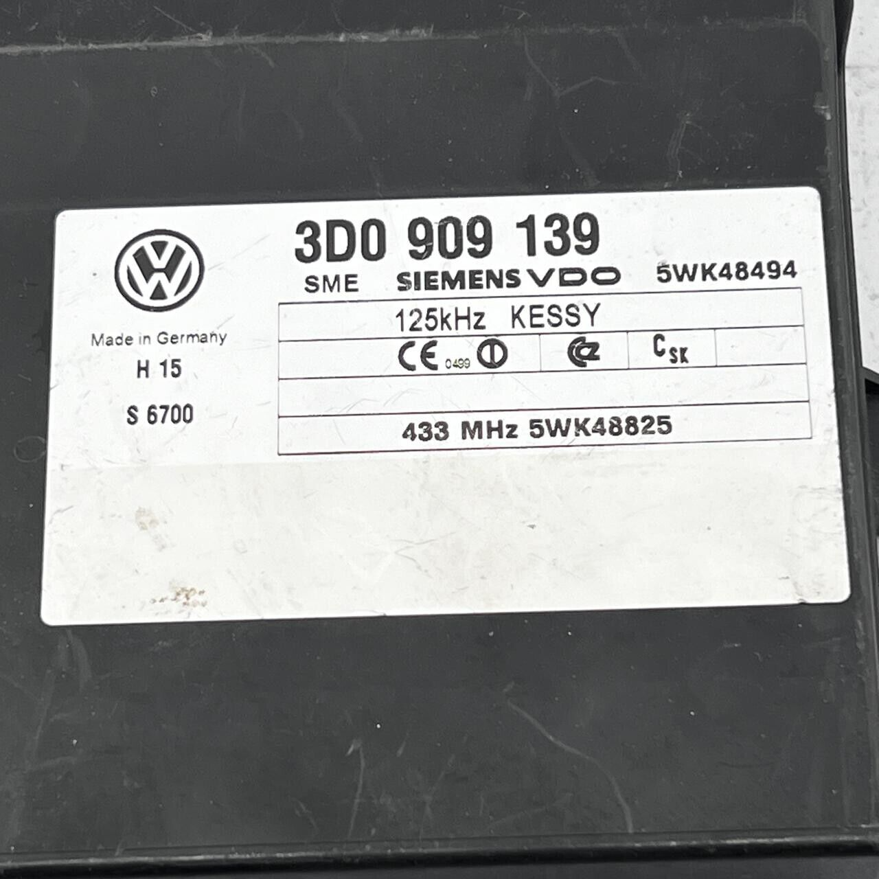 PORSCHE CAYENNE VW TOUAREG 7L PHAETON 955 KEYLESS ENTRY CONTROL MODULE 3D0909139