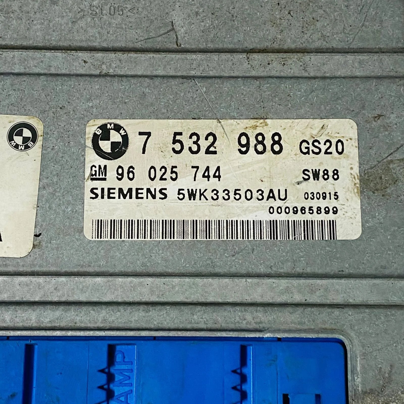 2004 BMW 325i 330i X3 X5 وحدة التحكم في ناقل الحركة TCM 7532988 5WK33503AU