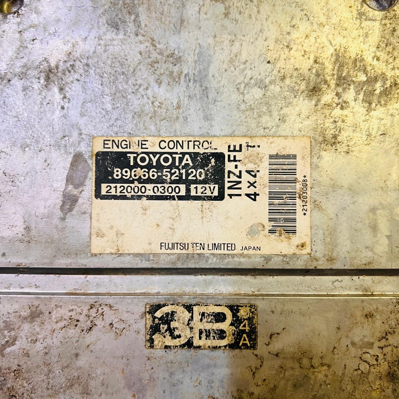 89666-52120 / 8966652120 / 212000-0300 / 2120000300 Toyota Funcargo ECU ECM OEM Jdm Engine Control Unit, automan spare parts