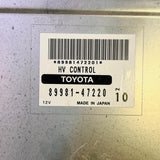 89981-47220 / 8998147220 Toyota prius 2003-2009 1.5 hybrid hv high voltage control unit oem, automan spare parts