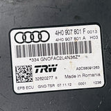 وحدة التحكم في فرامل الانتظار لسيارة Audi A8 Quattro موديل 13، رقم الوحدة الأصلي 4H0907801F