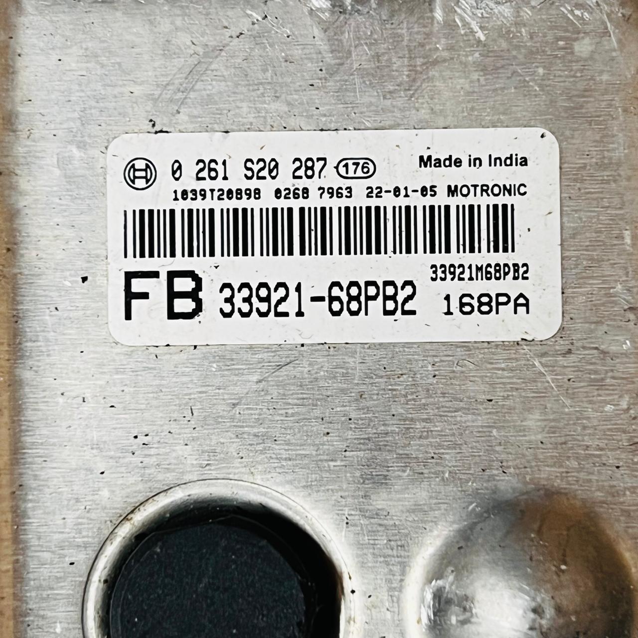 2018 Suzuki Baleno 1.4 K14B Engine control unit ECU 0261S20287 3392168PB1