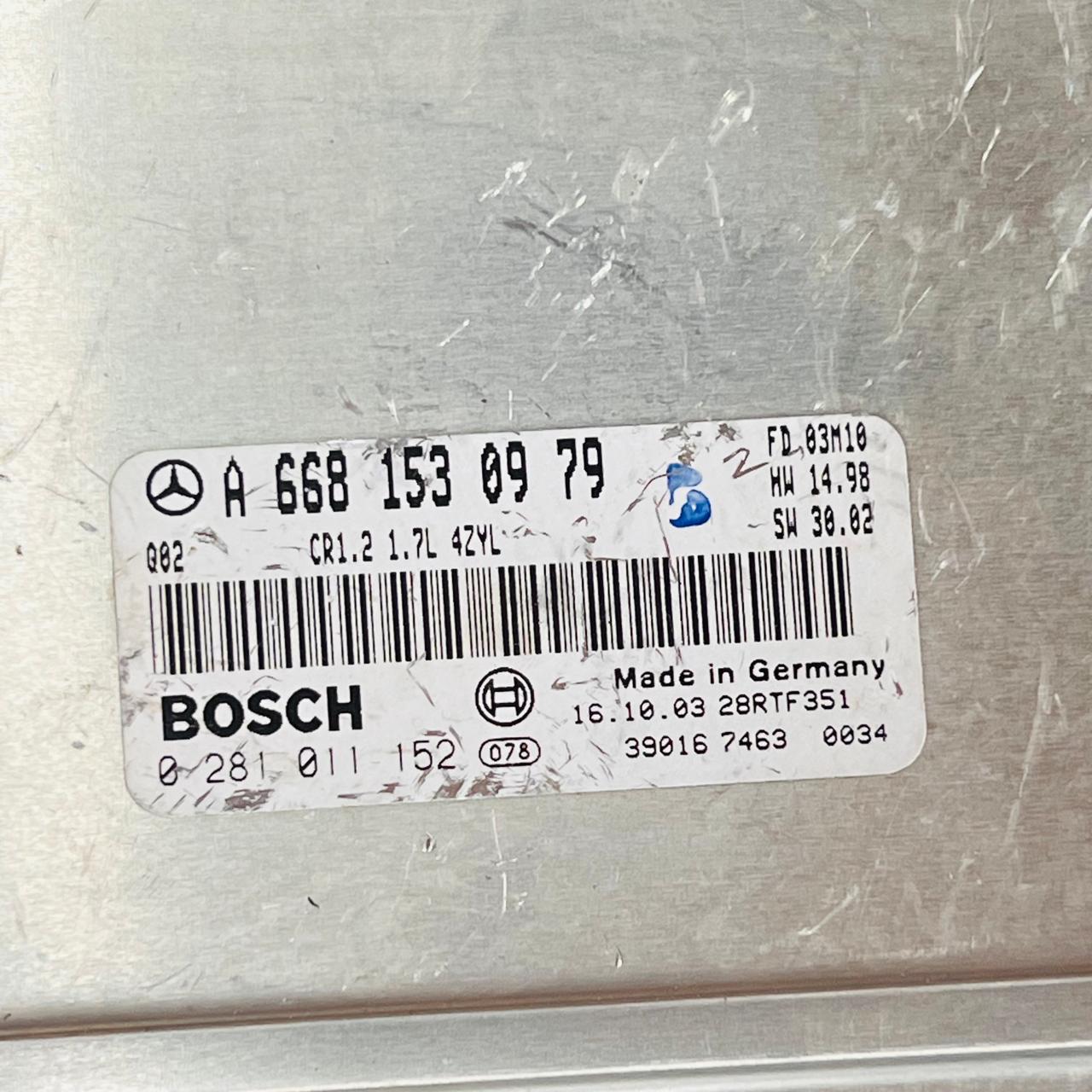وحدة التحكم في محرك مرسيدس بنز A W168 ECU A6681530979 0281011152