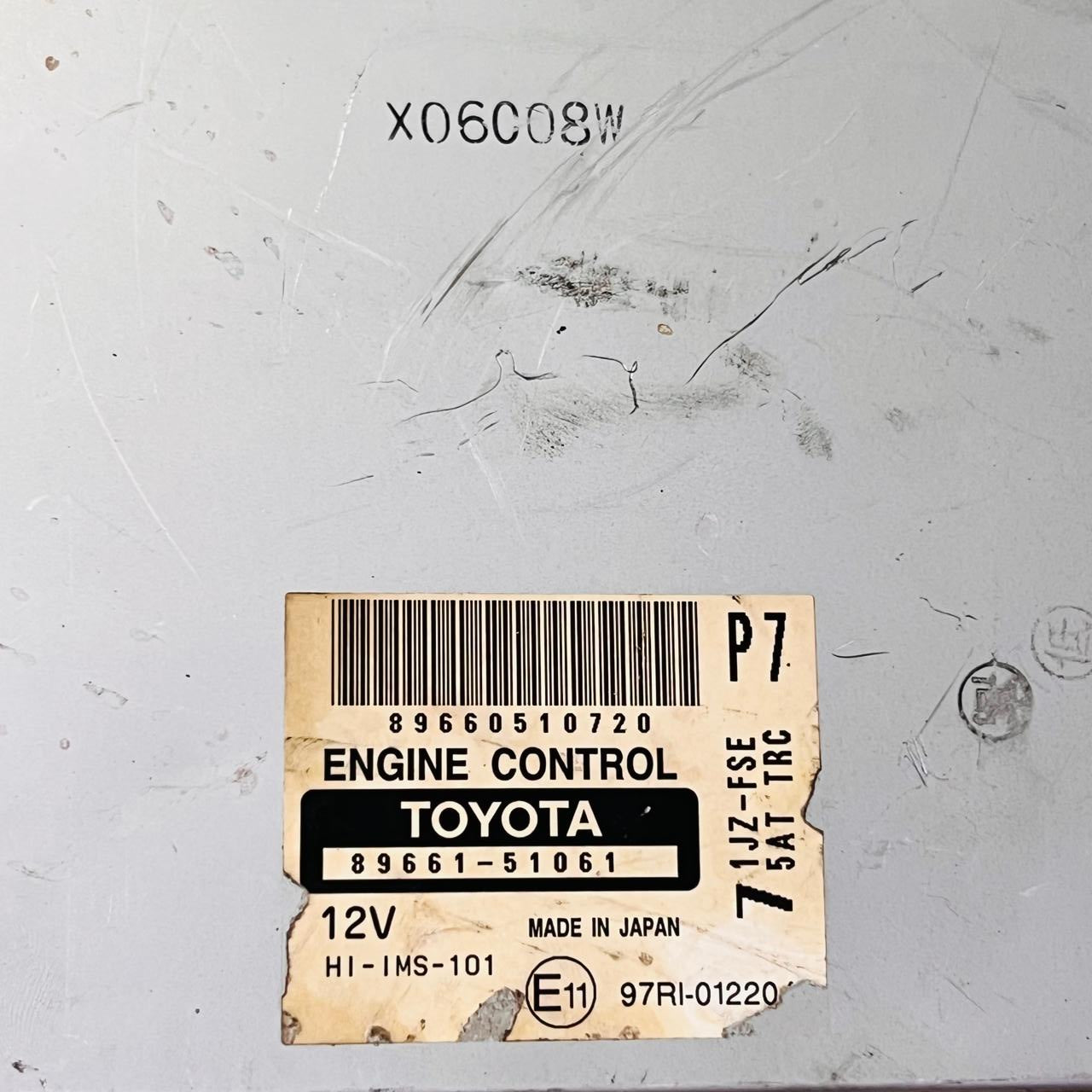 89661-51061 Toyota Progres JCG10 ECU 1JZFSE Engine Control Unit 8966151061 AUTOMAN SPARE PARTS