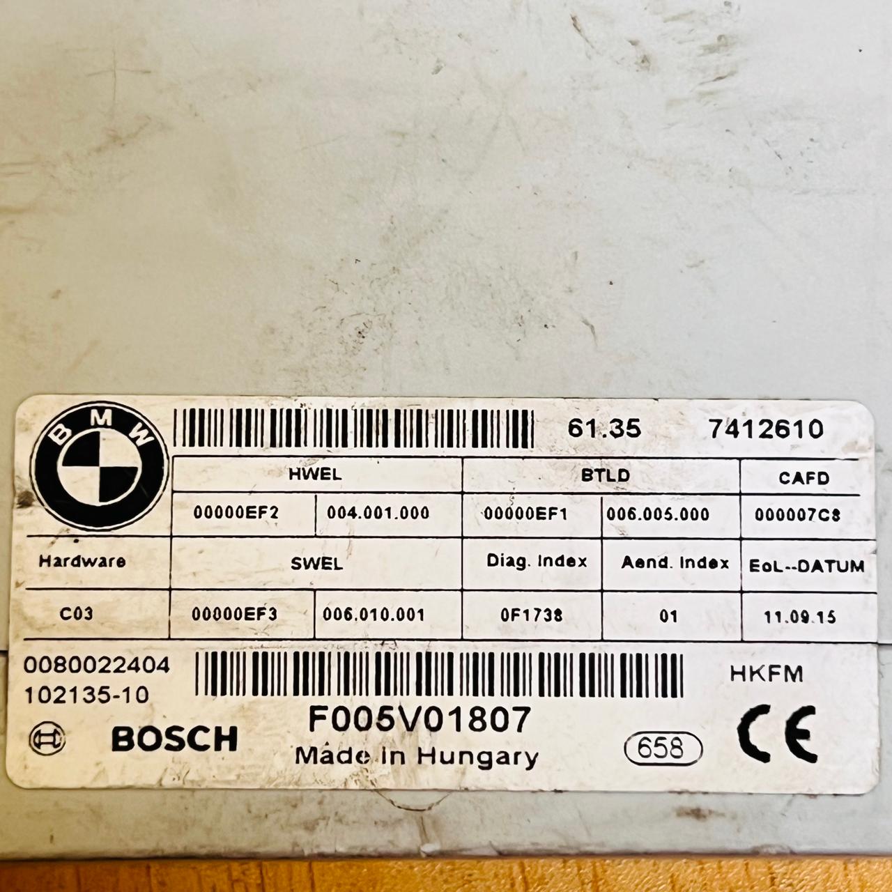 61.357412610 / 7412610 / 102135-10/ F005V01807 BMW Tailgate Function Control Module, automan spare parts