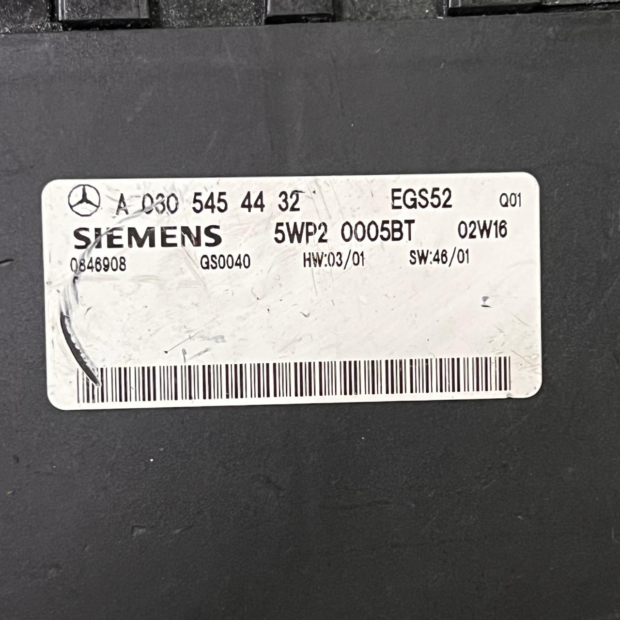 A0305454432 Mercedes Benz E W211 W220 Gearbox Control Module 5WP20005BT TCM