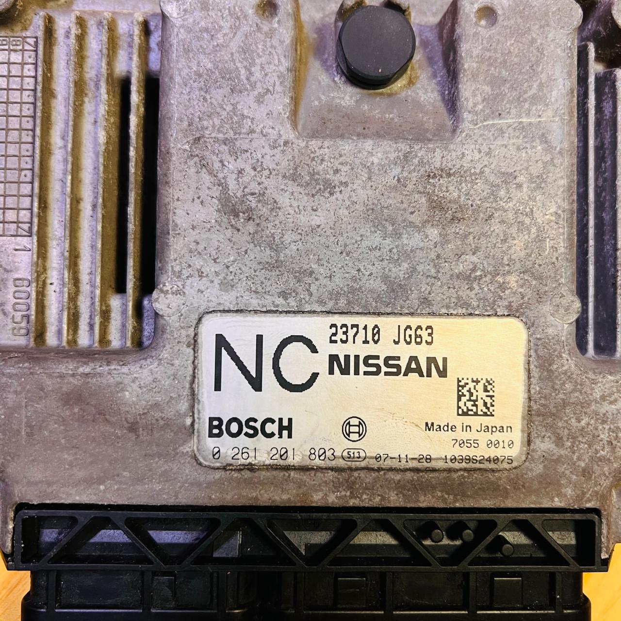 0261201803 / 23710JG63 Nissan Xtrail T31 2007 M/T 2.5 Gas Engine Control Module Unit ECU ECM OEM, automan spare parts