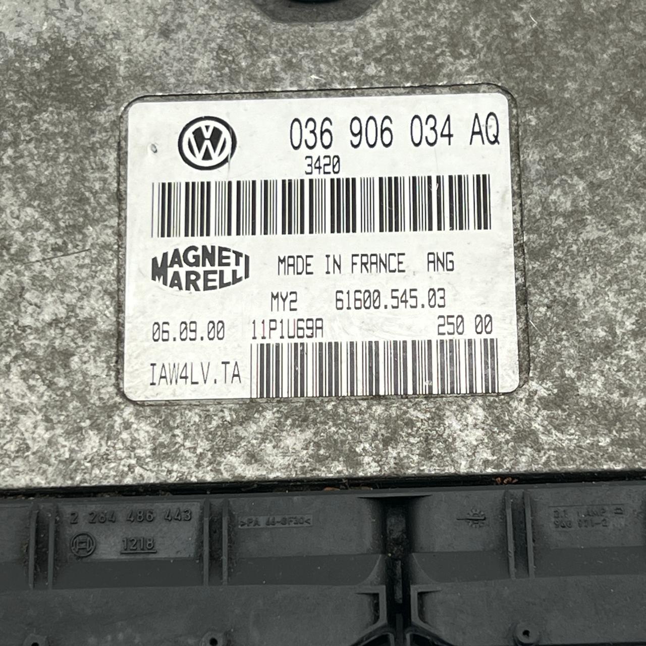 وحدة التحكم في محرك البنزين VOLKSWAGEN LUPO 2002 1.4 ECU 036906034AQ