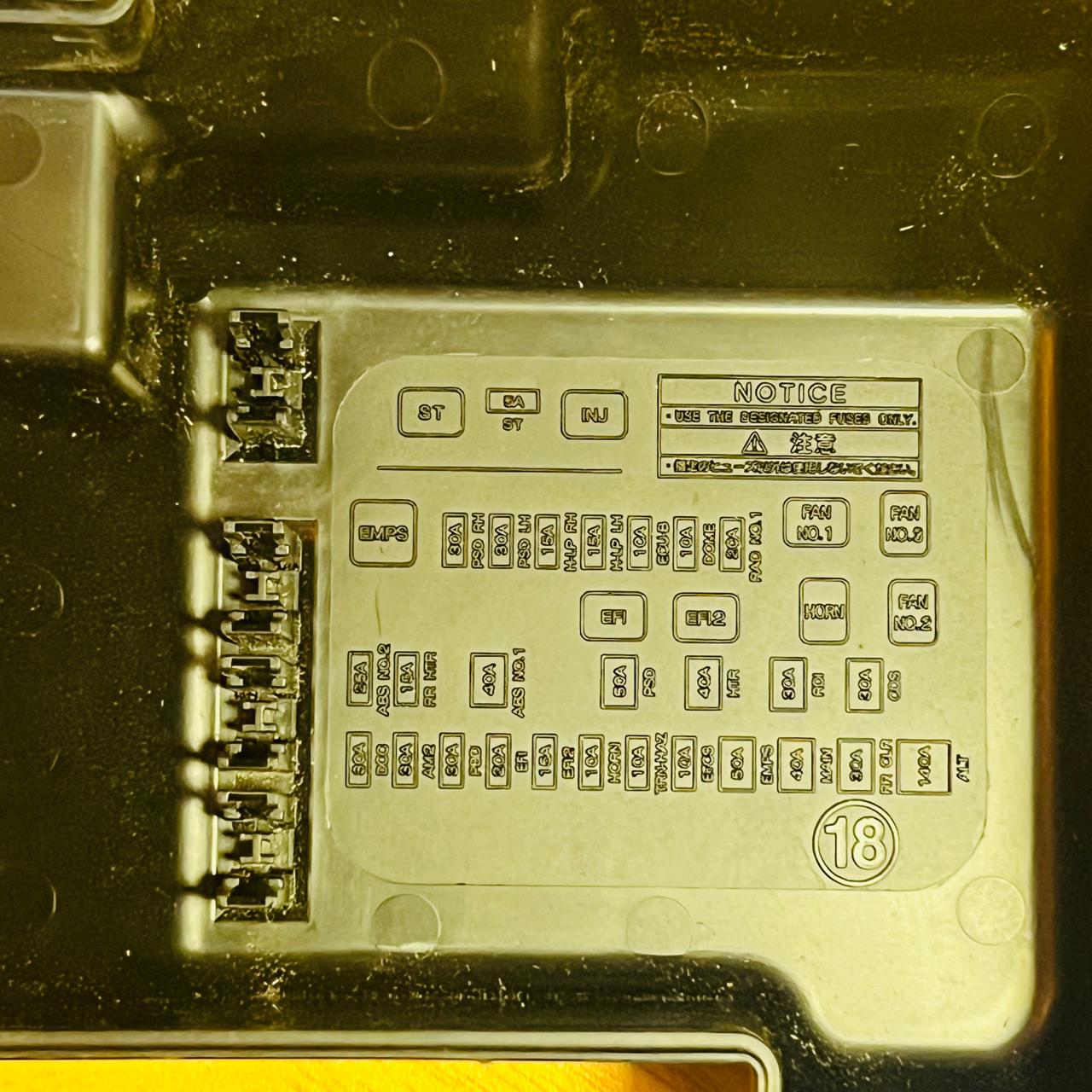 Toyota Isis 2005 Fuse Relay Box 82662-44210, 82662-44211, 82663-68010, 82741-63010, 8266244210, 8266244211, 8266368010, 8274163010 ,ZNM10G, 1ZZ-FE, PP-T20+GF10, PA66-PPE , automan spare parts