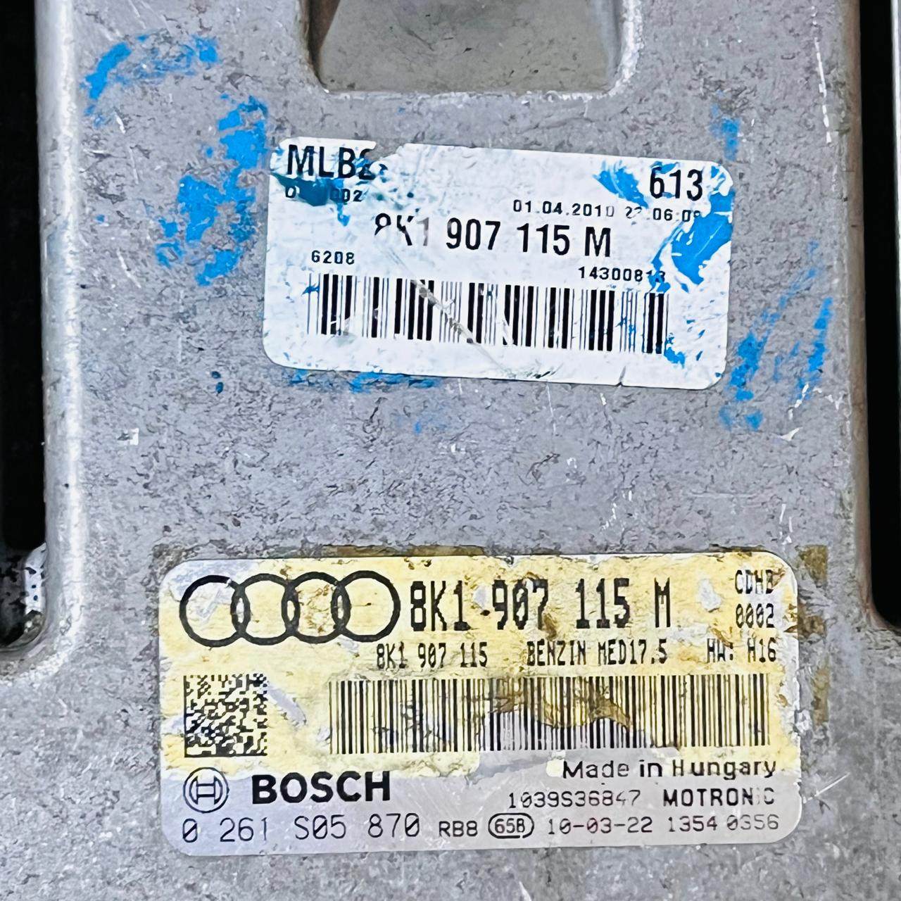 وحدة التحكم في المحرك أودي A5 كوبيه 1.8 TFSi وحدة التحكم الإلكترونية ECM 0261S05870 8K1907115M