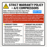 MC447220-4366 AC Compressor Fits 2003 2010 Silverado SIERRA 1500 10S17F