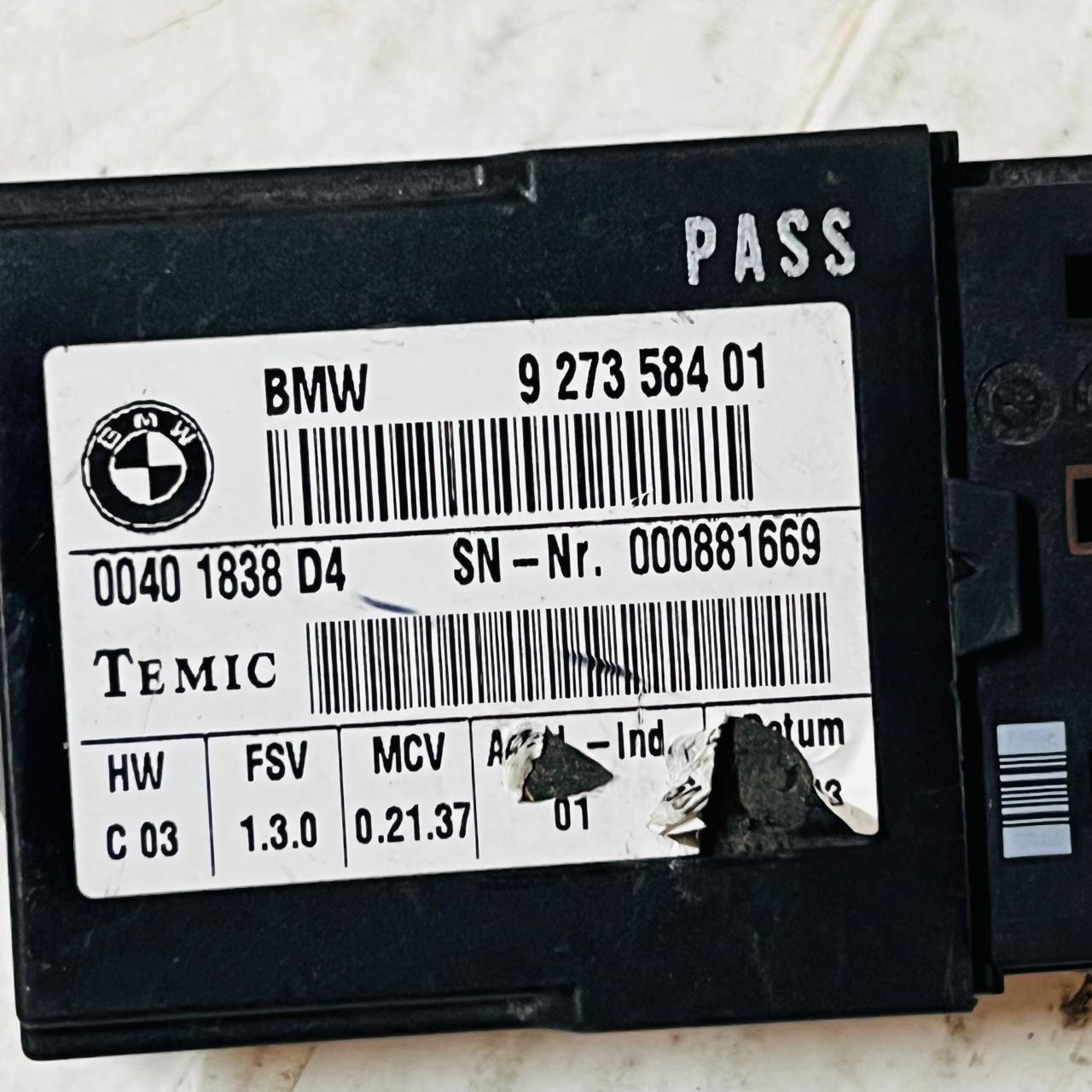 وحدة التحكم في حزام الأمان الأيسر لسيارة BMW الفئة الرابعة، رقم OEM 927358401