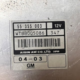 55355003 2004 SAAB Auto Transmission Module WTBB005086