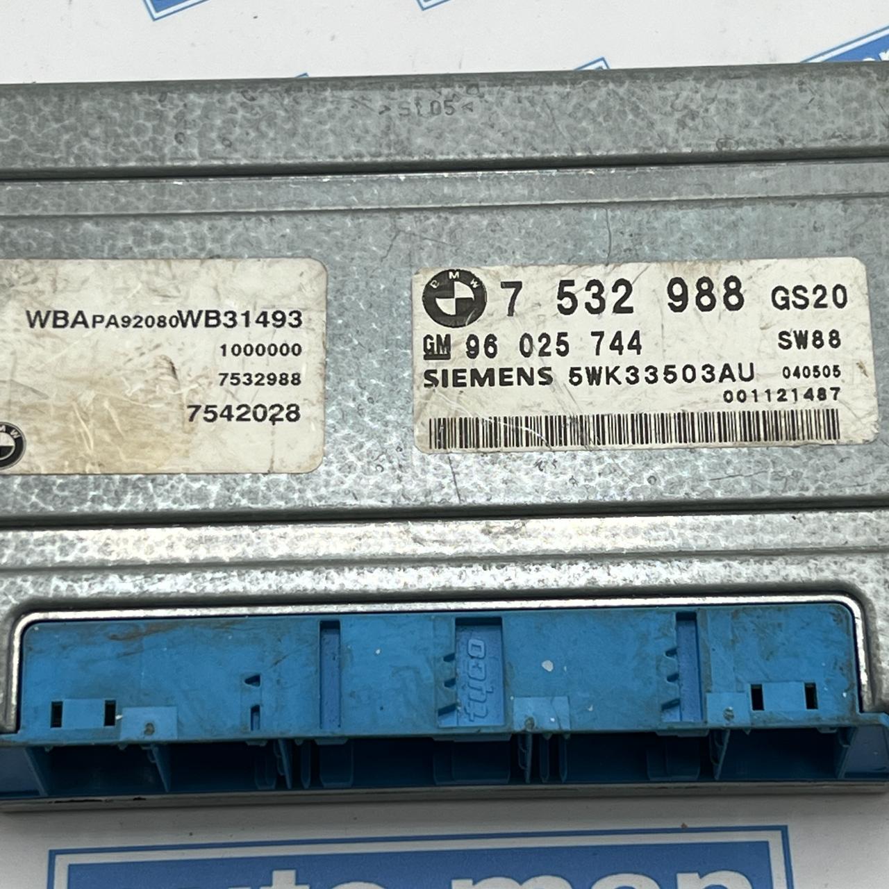 وحدة التحكم في ناقل الحركة TCU لسيارة BMW X3 موديل 2004 رقم 7532988 / 5WK33503AU OEM DK908328