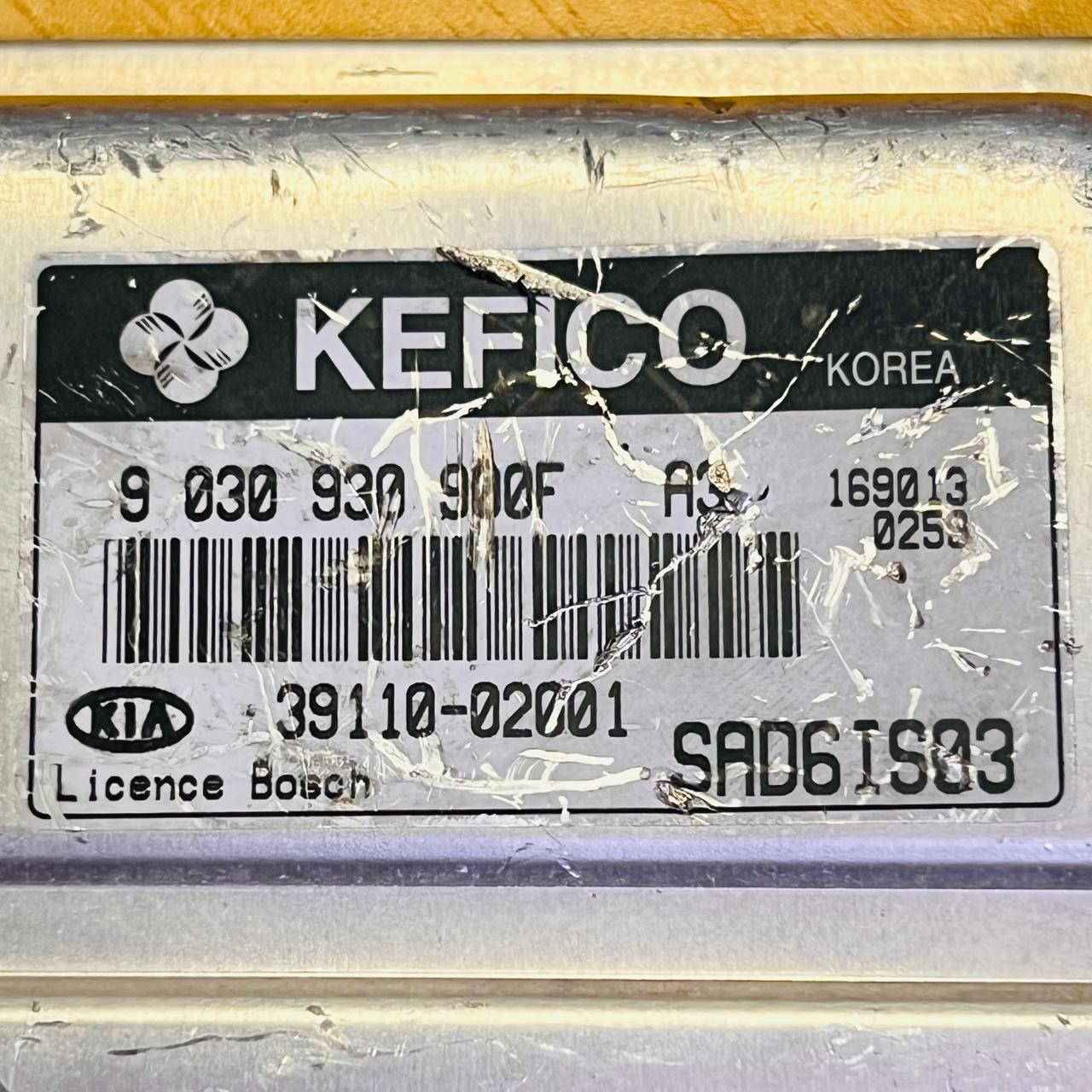 39110-02001 / 9030930900F / 3911002001 Kia Morning Engine Control Module ECU 2007 OEM, automan spare parts