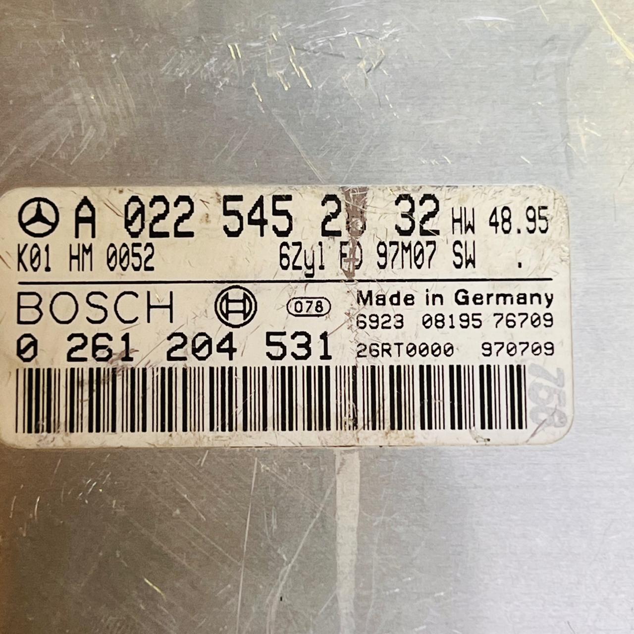 A0225452832 Mercedes W140 S Class Engine Control Unit ECU 0261204531, automan spare parts