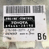 89666-28190 / 275100-2271 / 8966628190 / 2751002271 Genuine Toyota Estima ACR40W 2AZ-FE Engine Control Unit ECU OEM, automan spare parts