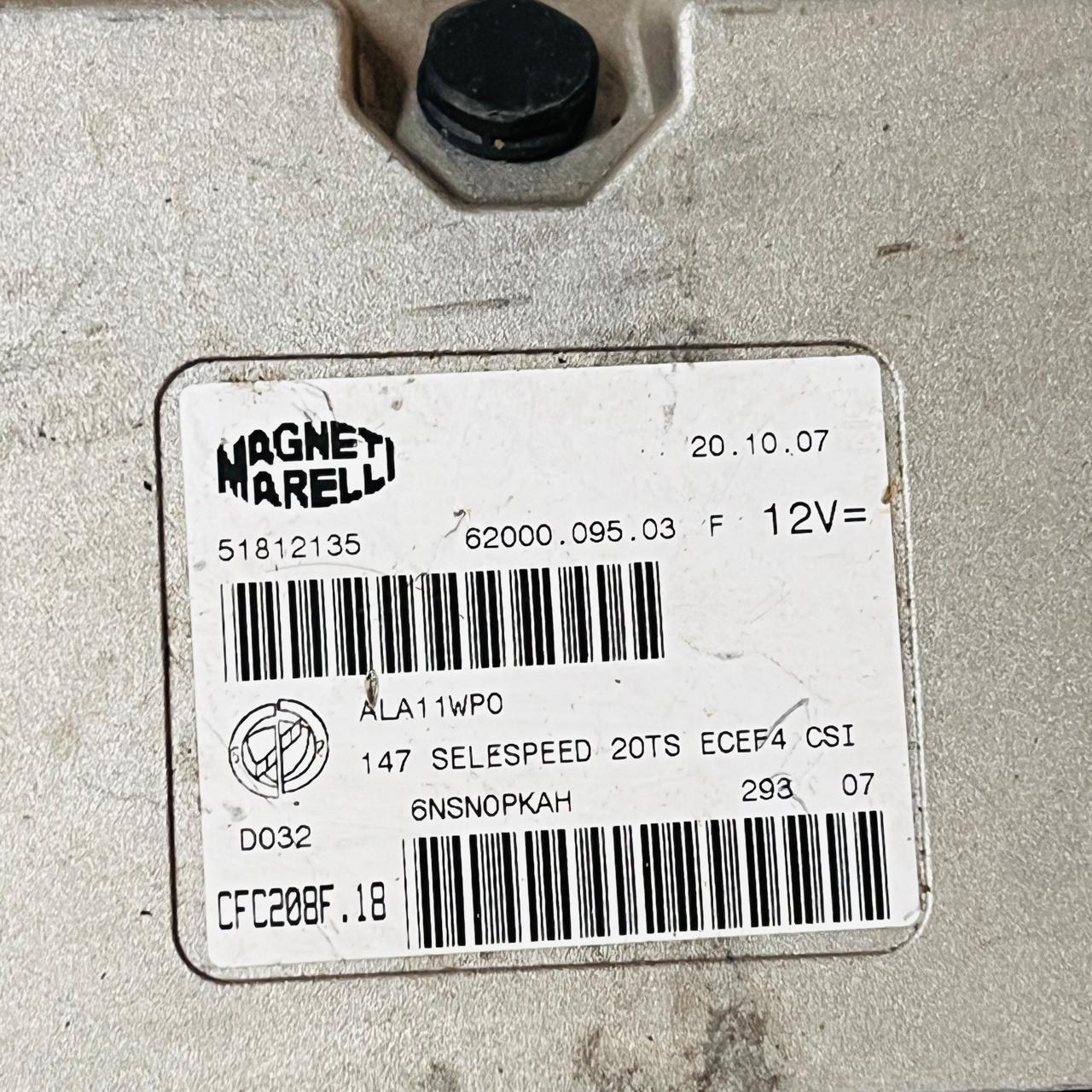 وحدة التحكم في محرك ألفا روميو 147 Ecu 62000.095.03 51812135 CFC208F.18