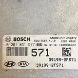39199-2F571 / 0281031577 / 1039S85323 / 391992F571 HYUNDAI TUCSON 2.0 CRDi Auto MK3 D4HA Engine Control Unit ECU 2016, auto man spare parts