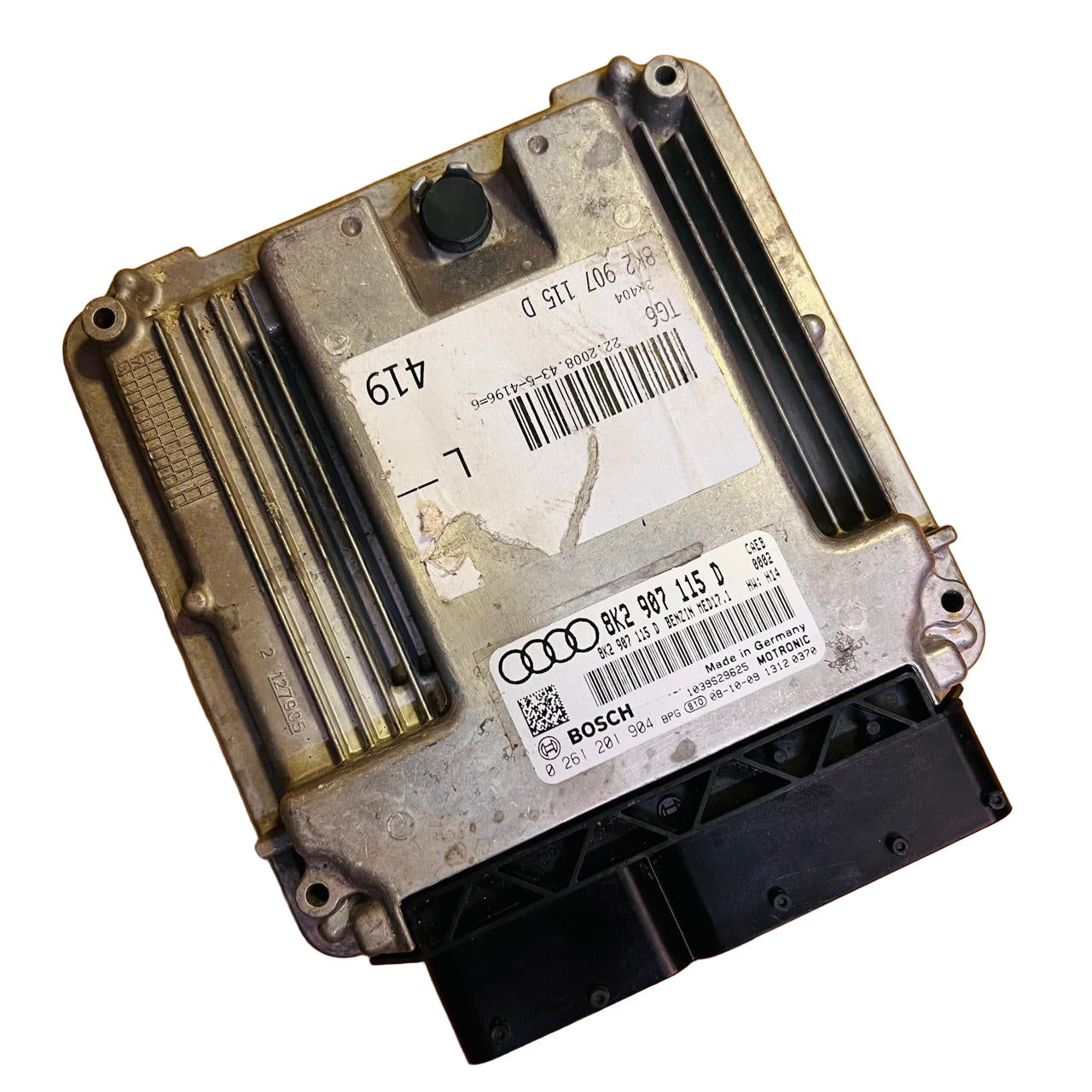 8K2907115D / 0261201904 / 1039S29625 / MED17.1 Audi A4 B8 2.0L Engine Control Module ECM 2009, automan spare parts