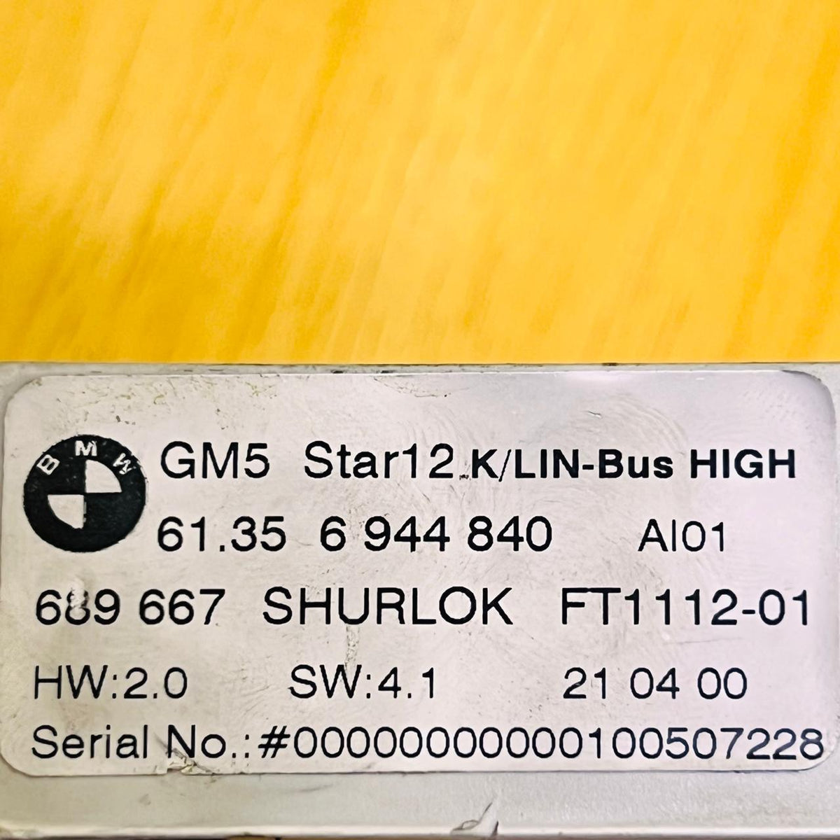 61356944840 / 61.35 6944840 / 57762110 / 6944840 Body Control Module BCM BMW X3, automan spare parts